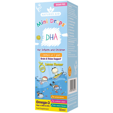 Natures Aid DHA Mini Drops for infants & children 50ml